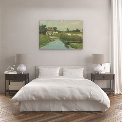 Canvas schilderij slaapkamer Zomerdag - Johan Hendrik Weissenbruch