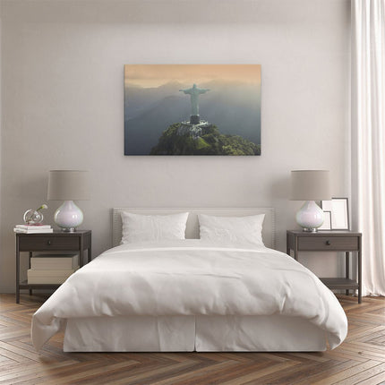 Canvas schilderij slaapkamer Christus de Verlosser in Rio de Janeiro