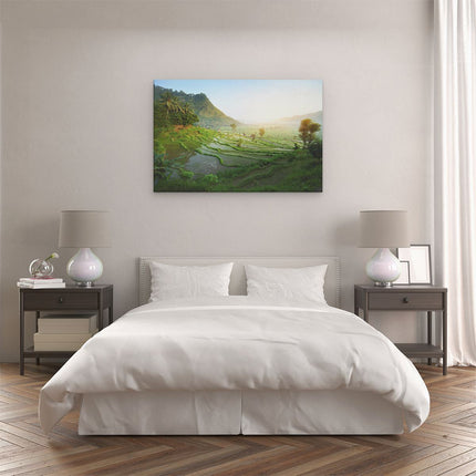 Canvas schilderij slaapkamer Rijstvelden in Bali - Natuur
