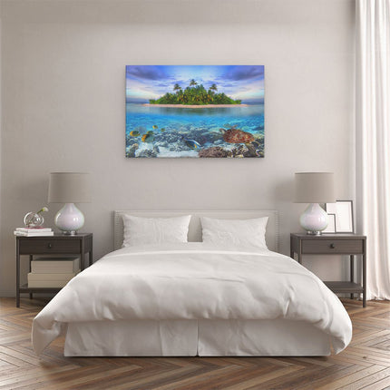 Canvas schilderij slaapkamer Tropisch Eiland Malediven