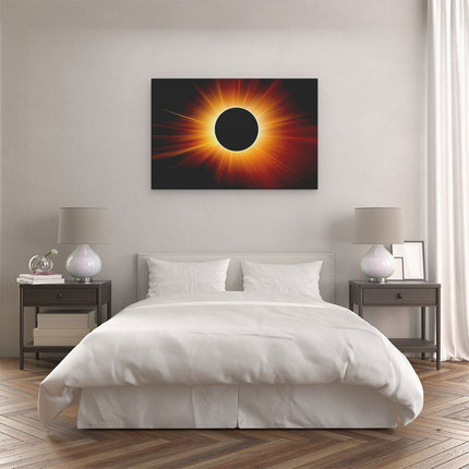 Canvas schilderij slaapkamer Zonneverduistering