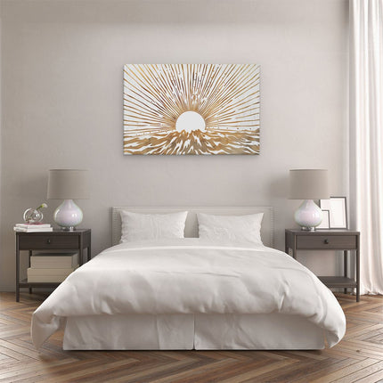 Canvas schilderij slaapkamer De Zon komt op boven het Water