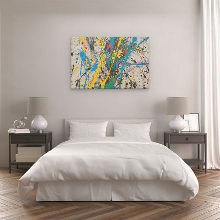 Canvas schilderij slaapkamer Spetterende Kunstwerken