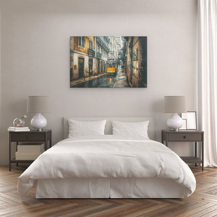 Canvas schilderij slaapkamer Lissabon