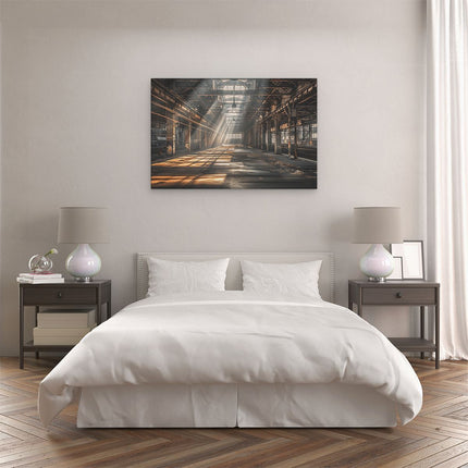 Canvas schilderij slaapkamer De Zon schijnt door een Raam