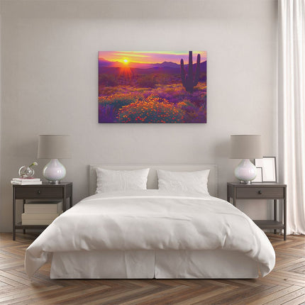 Canvas schilderij slaapkamer Saguaro-Cactus