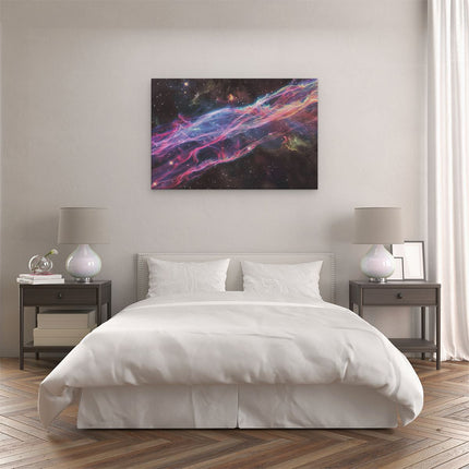 Canvas schilderij slaapkamer Afbeelding van een Nevel in de Ruimte