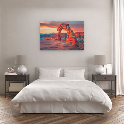 Canvas schilderij slaapkamer Bogen Nationaal Park, Utah, Utah, Utah, Utah,