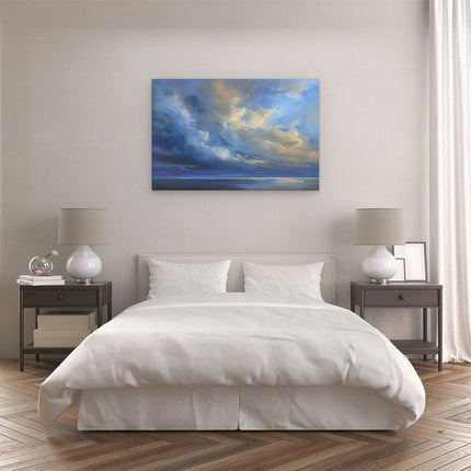 Canvas schilderij slaapkamer Kunstwerk van Wolken boven de Oceaan