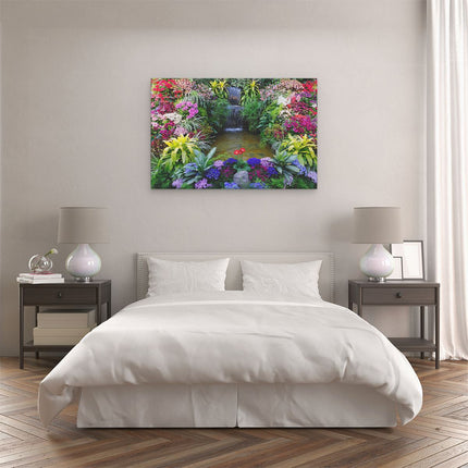 Canvas schilderij slaapkamer Watertrappetje
