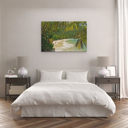 Canvas schilderij slaapkamer Laguna