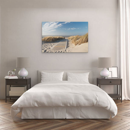 Canvas schilderij slaapkamer Pad door Duinen