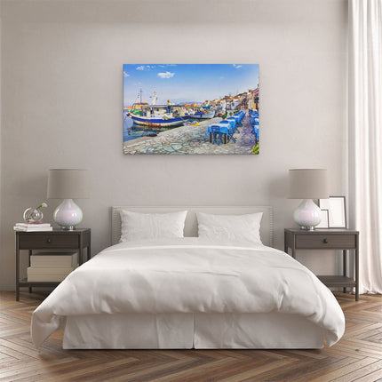 Canvas schilderij slaapkamer Chalki Eiland