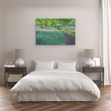 Canvas schilderij slaapkamer Boshyacint in Bloei