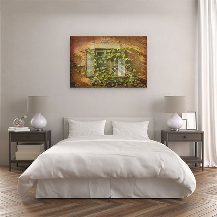Canvas schilderij slaapkamer Raam met Luiken