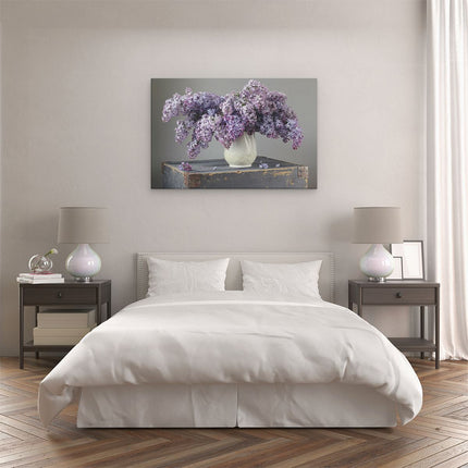 Canvas schilderij slaapkamer Seringen