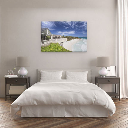 Canvas schilderij slaapkamer Het Strandhuis