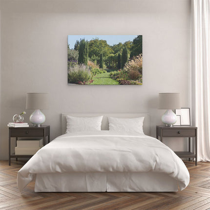 Canvas schilderij slaapkamer Tuin