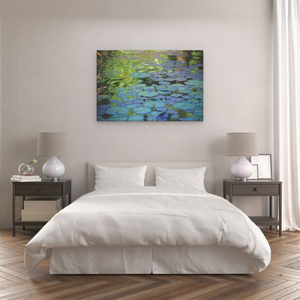 Canvas schilderij slaapkamer Waterlelies