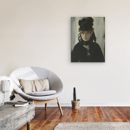 Canvas Schilderij Kamer Berthe Morisot met een Boeket Viooltjes - Édouard Manet