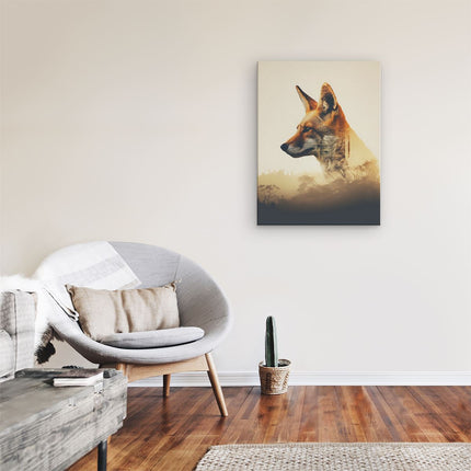 Canvas Schilderij Kamer Vos