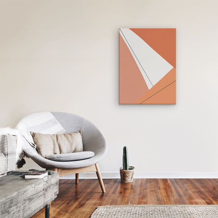 Canvas Schilderij Kamer Geometrie Driehoeken Abstract