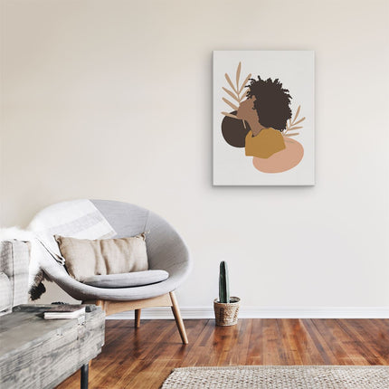 Canvas Schilderij Kamer Afrikaanse Vrouw Abstract