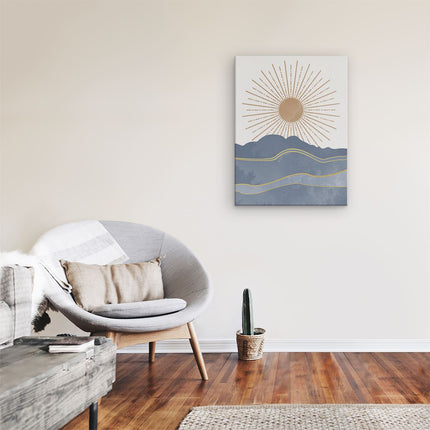 Canvas Schilderij Kamer Zonsopkomst Abstract