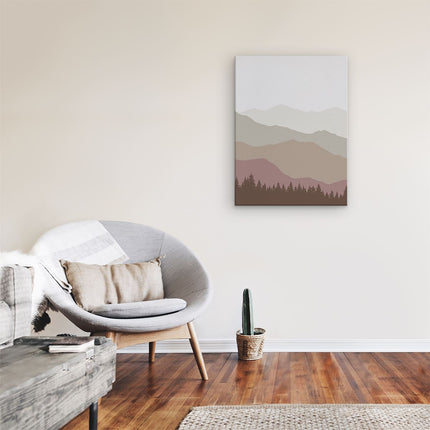 Canvas Schilderij Kamer Heuvel Landschap Abstracte Kunst