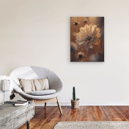 Canvas Schilderij Kamer Bloem in een Veld