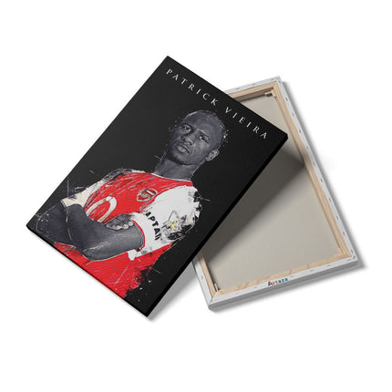 Canvas schilderij details Voetbalspeler Patrick Vieira bij Arsenal