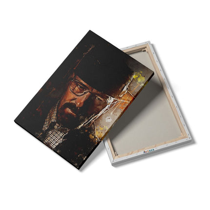 Canvas schilderij details Walter H. White uit Breaking Bad op Olieverf