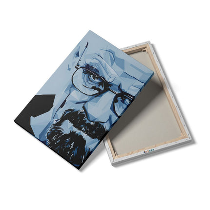 Canvas schilderij details Walter H. White uit Breaking Bad