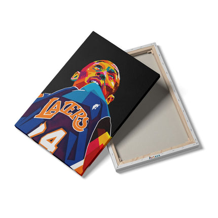 Canvas schilderij details Kobe Bryant bij de Lakers