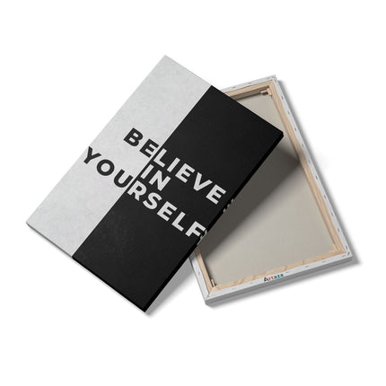 Canvas schilderij details Believe In Yourself Motivatie Quote - Inspiratie