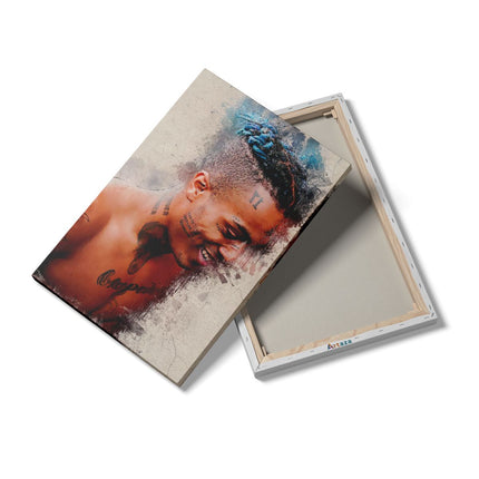 Canvas schilderij details XXXTentacion op Olieverf