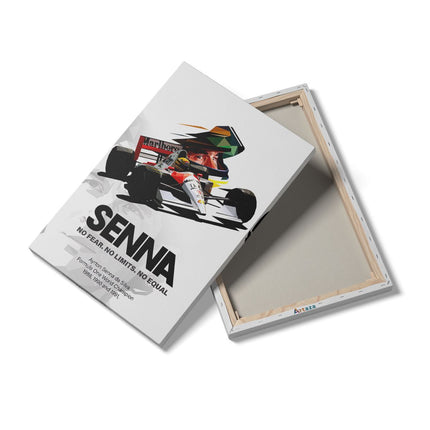 Canvas schilderij details Ayrton Senna bij McLaren F1