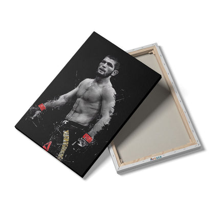 Canvas schilderij details Khabib Nurmagomedov 
