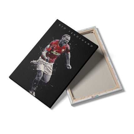 Canvas schilderij details Rio Ferdinand bij Manchester United