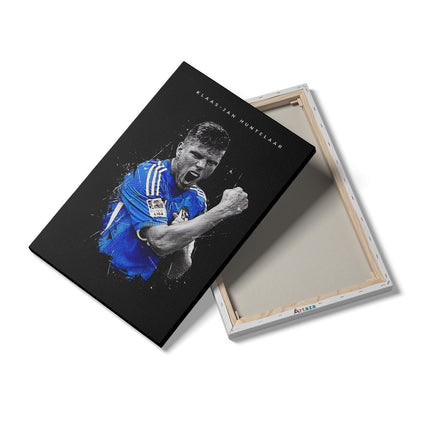 Canvas schilderij details Klaas-Jan Huntelaar bij FC Schalke 04