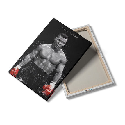 Canvas schilderij details Bokser Mike Tyson