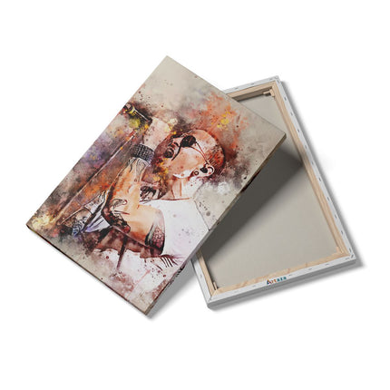 Canvas schilderij details Chester Bennington op Olieverf