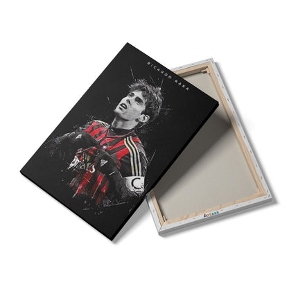 Canvas schilderij details Ricardo Kaka bij AC Milan