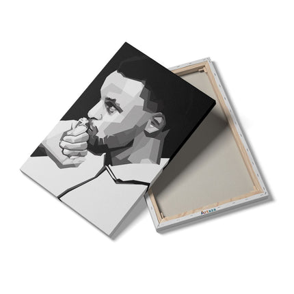 Canvas schilderij details Stephen Curry in het Zwart Wit