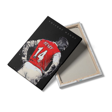 Canvas schilderij details Thierry Henry bij Arsenal
