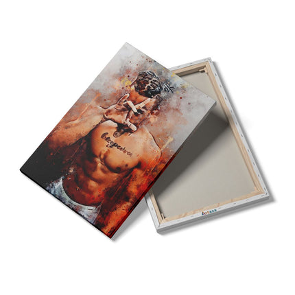 Canvas schilderij details XXXTentacion op Verf
