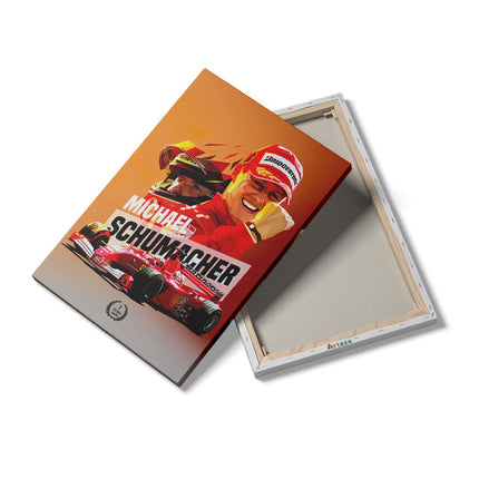 Canvas schilderij details Michael Schumacher bij Ferrari F1