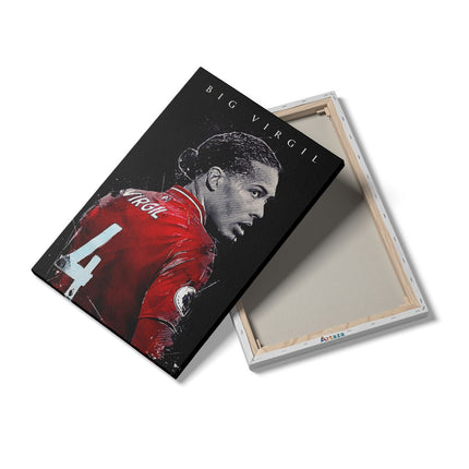 Canvas schilderij details Big Virgil - Virgil van Dijk