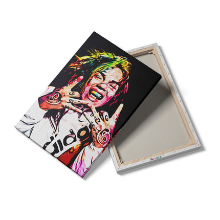 Canvas schilderij details Getekende 6ix9ine