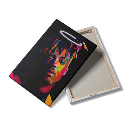 Canvas schilderij details Juice Wrld in Abstracte Stijl